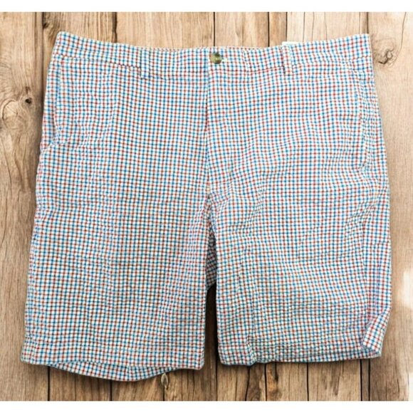 Vineyard Vines Checkered Seersucker Breaker Shorts 38 Classic Fit - Picture 1 of 7
